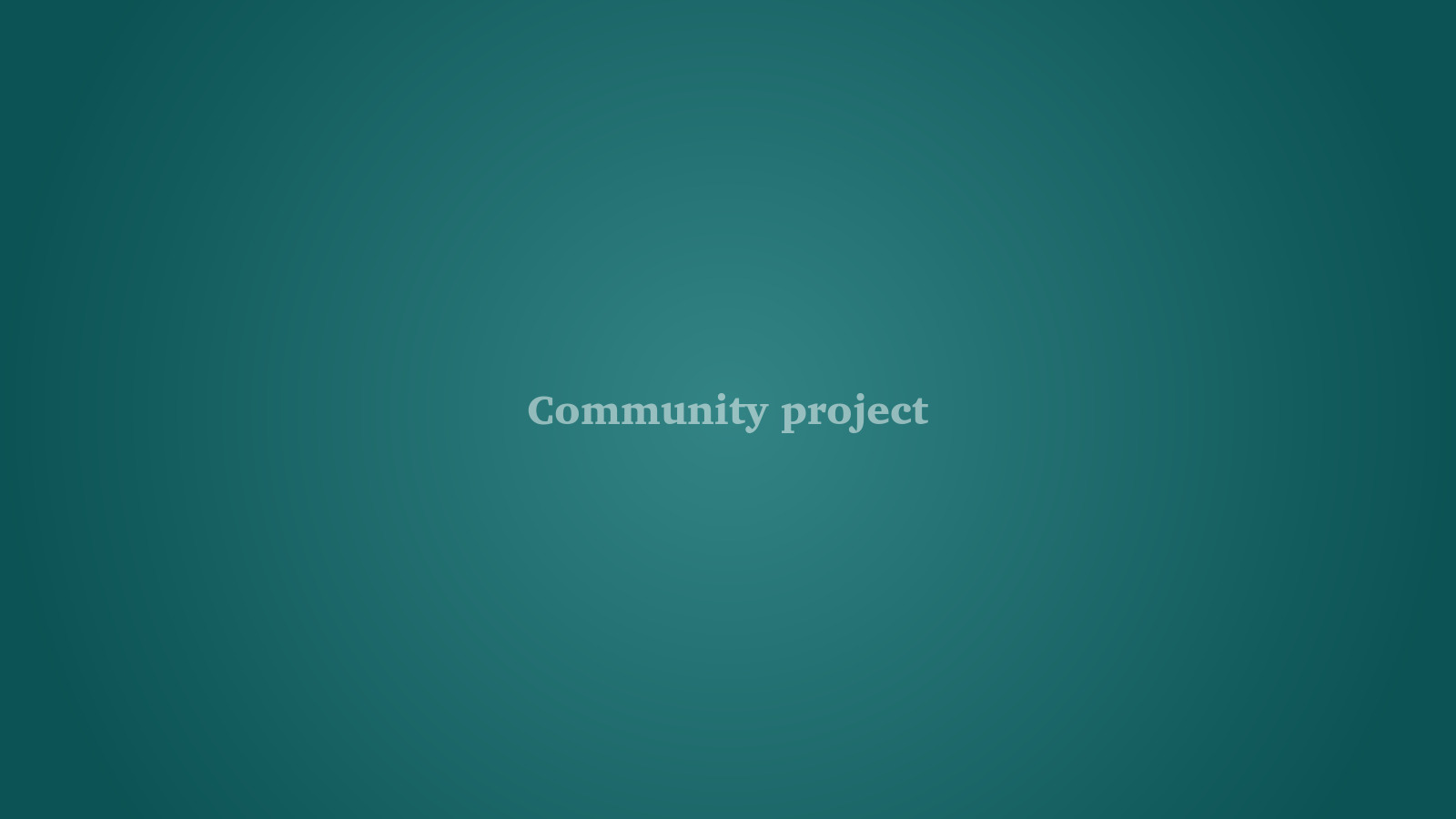 Annual Community Projects Showcase
